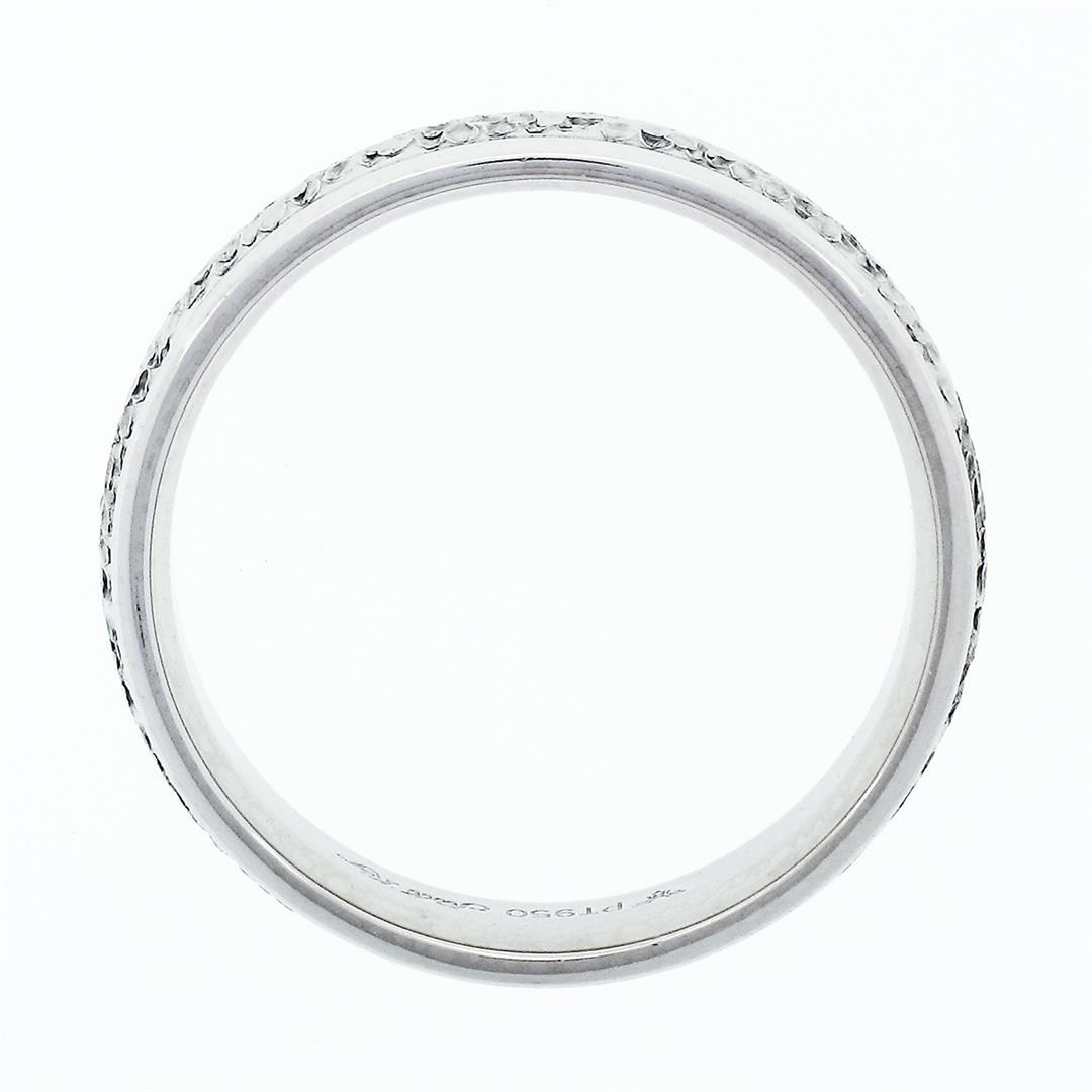 Scott Kay Solid 950 Platinum Fancy Textured Milgrain 5.9mm Comfort Fit Band Ring