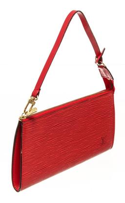 Louis Vuitton Red Epi Leather Pochette