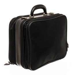 Prada Black Tessuto and Saffiano Leather Porta Computer Bag