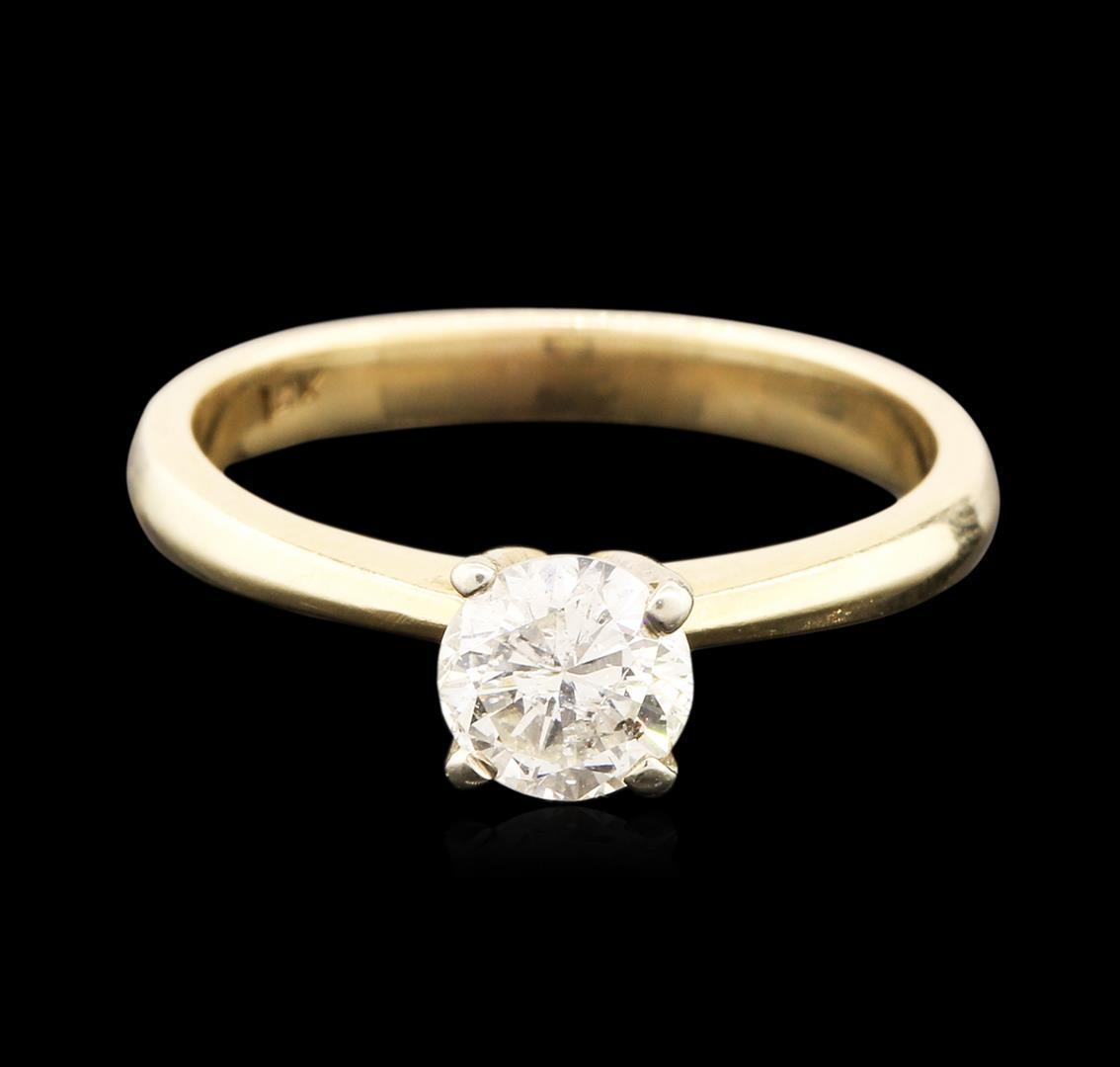 14KT Yellow Gold 0.83 ctw Round Brilliant Cut Diamond Solitaire Ring