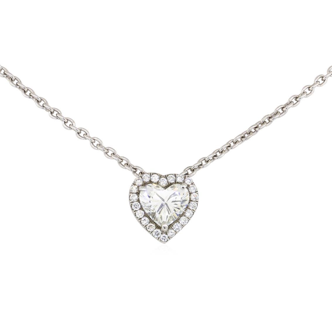 1.44 ctw Diamond Pendant & Chain - Platinum