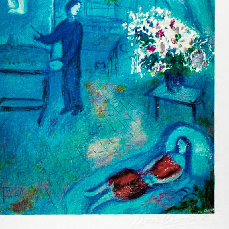 L'artiste Et Son Modele by Chagall (1887-1985)