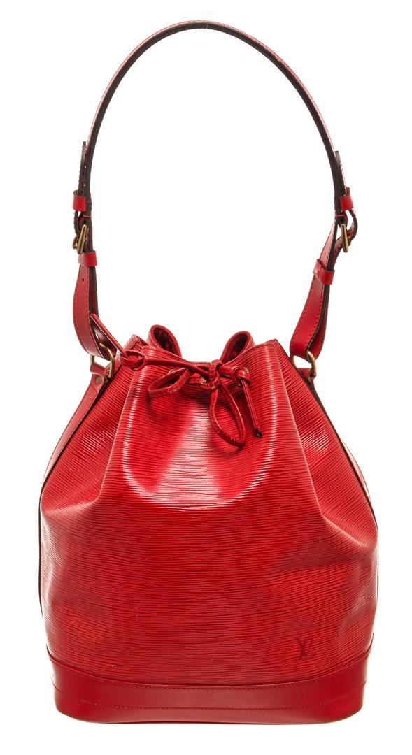 Louis Vuitton Red Epi Leather Noe PM Bag