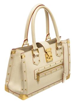 Louis Vuitton White Leather Le Fabuleux Shoulder Bag