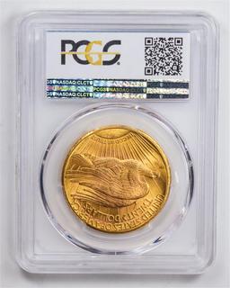 1927 $20 Double Eagle Gold Coin PCGS MS63