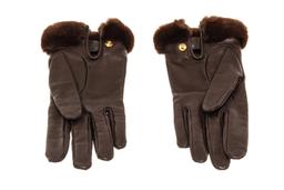 Hermes Brown Leather Gloves