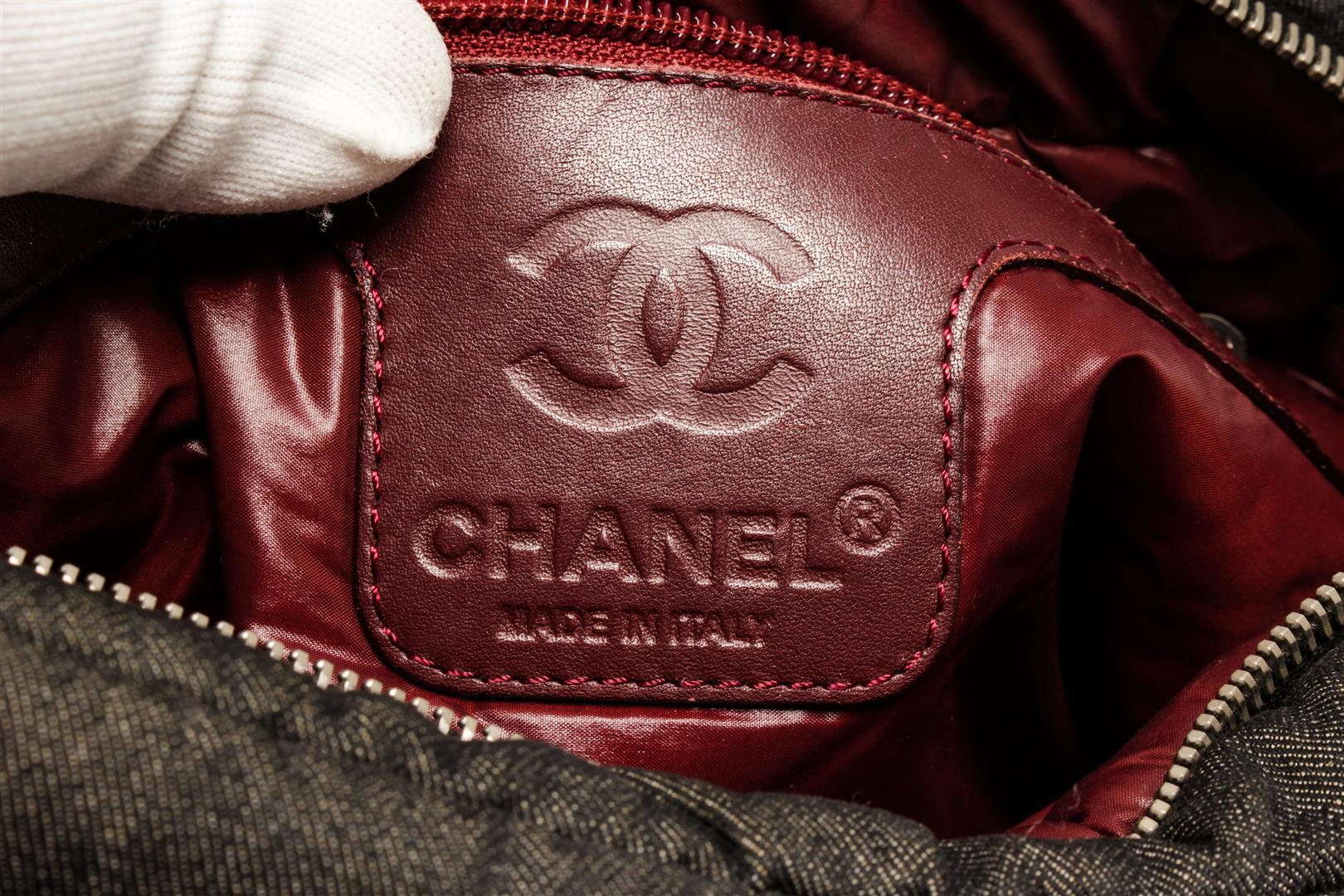 Chanel Coco Cocoon Quilted Denim Messenger Bag