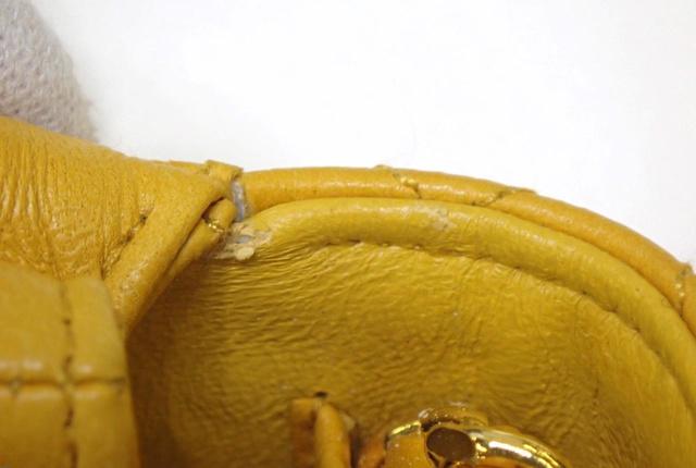 Chanel Yellow Quilted Leather Flap Micro Flap Bag