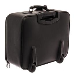 Bottega Veneta Black Intrecciato Leather Trolley Suitcase