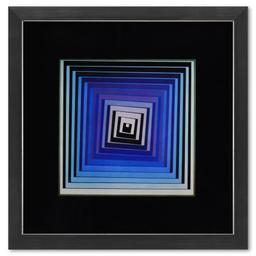 Vonal - Lila de la serie Vonal by Vasarely (1908-1997)