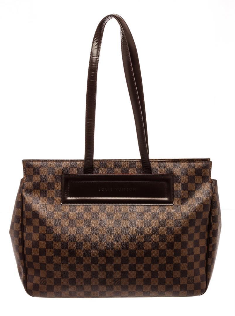 Louis Vuitton Brown Ebene Damier Parioli GM Shoulder Bag