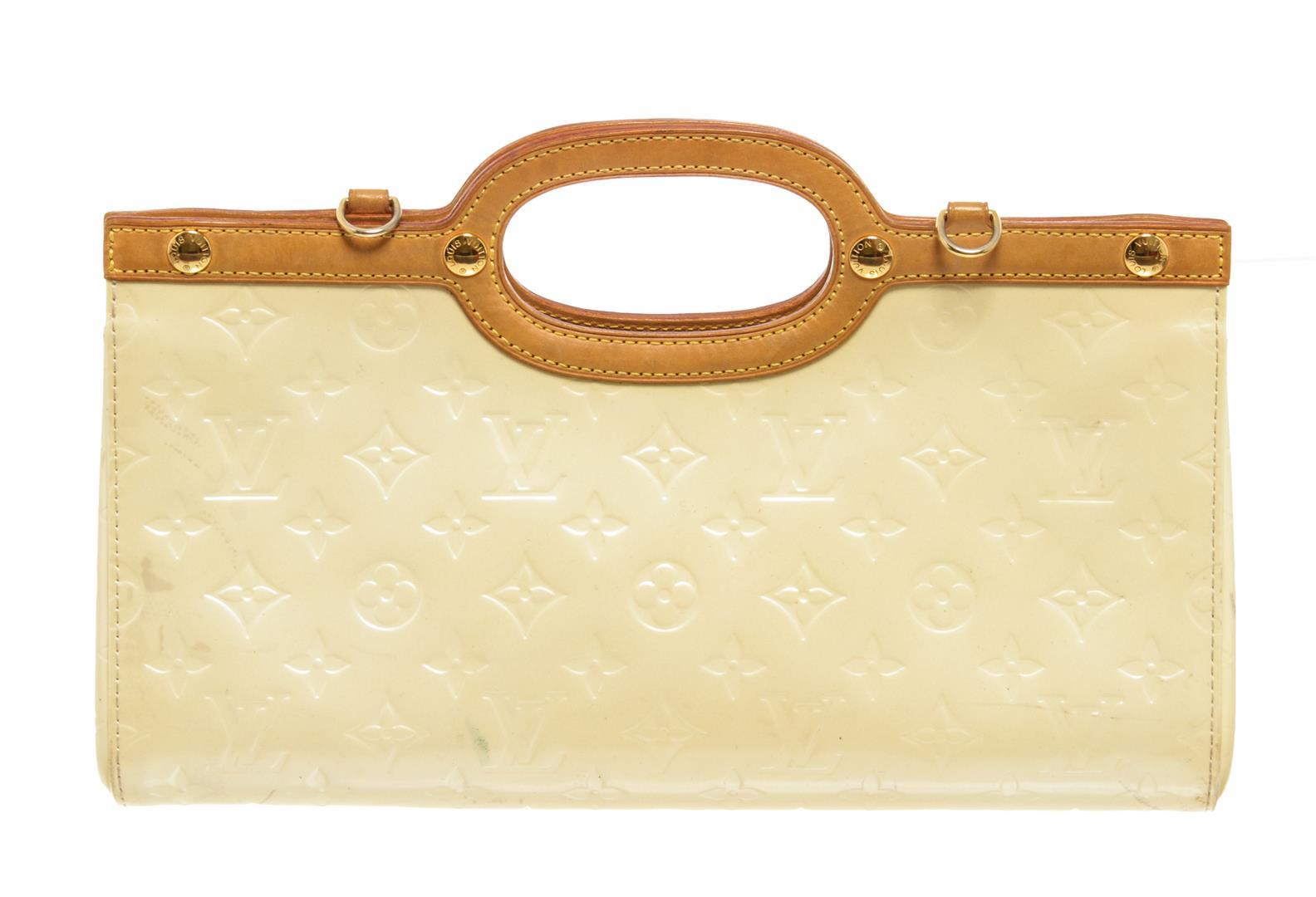 Louis Vuitton Beige Vernis Leather Roxbury Drive Handbag