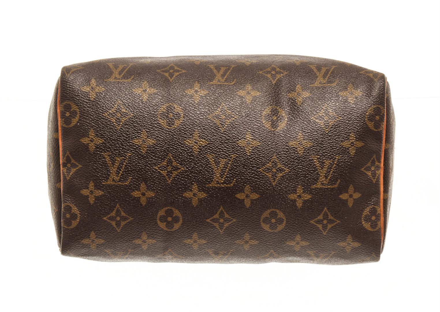 Louis Vuitton Brown Monogram Speedy 25 Satchel Bag