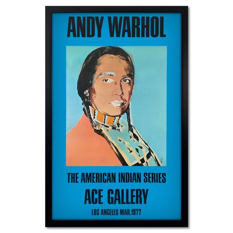 American Indian Series 2 Piece Set (Red & Blue) by Warhol (1928-1987)