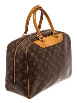 Louis Vuitton Brown Monogram Deauville Satchel Bag