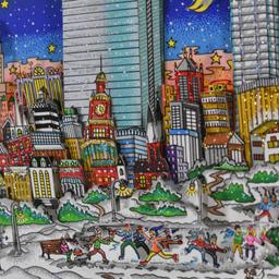 Seasonally Boston (Yellow) by Fazzino, Charles