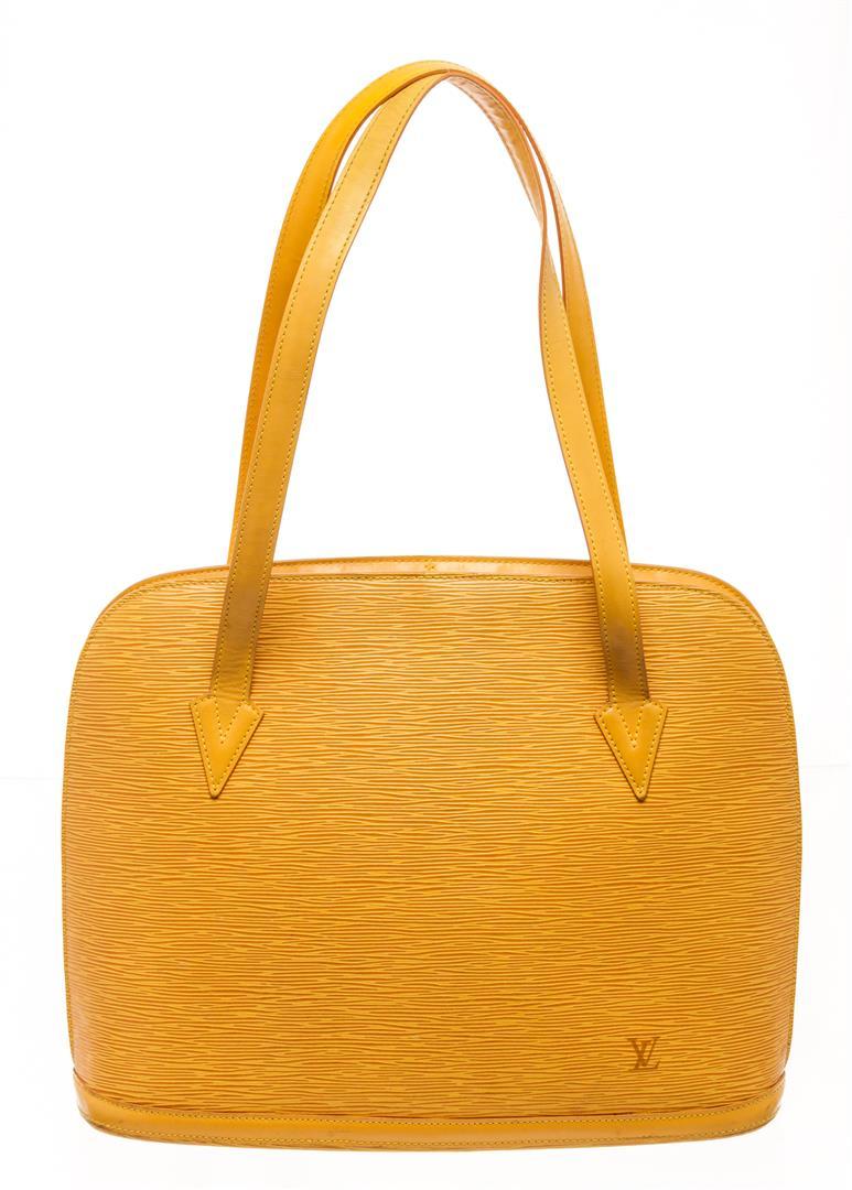 Louis Vuitton Yellow Epi Leather Lussac Shoulder Bag