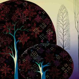 A Tree Poem by Eyvind Earle (1916-2000)