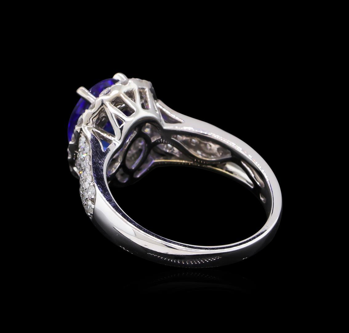 14KT White Gold 2.88 ctw Tanzanite and Diamond Ring