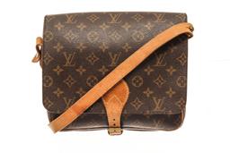 Louis Vuitton Brown Monogram Leather Cartouchiere GM Shoulder Bag