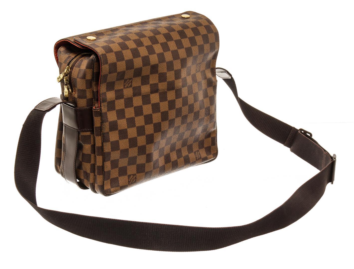 Louis Vuitton Brown Damier Ebene Naviglio Messenger Bag