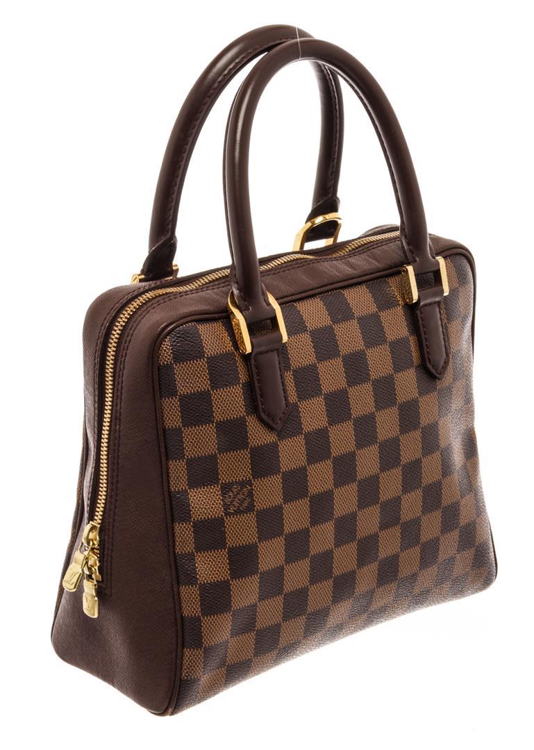 Louis Vuitton Brown Canvas Damier Ebene Brera Tote Bag