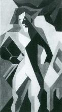 Juan Gris - Harlequan With Stool