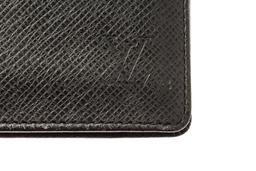 Louis Vuitton Black Taiga Leather Portefeuille Brazza Wallet