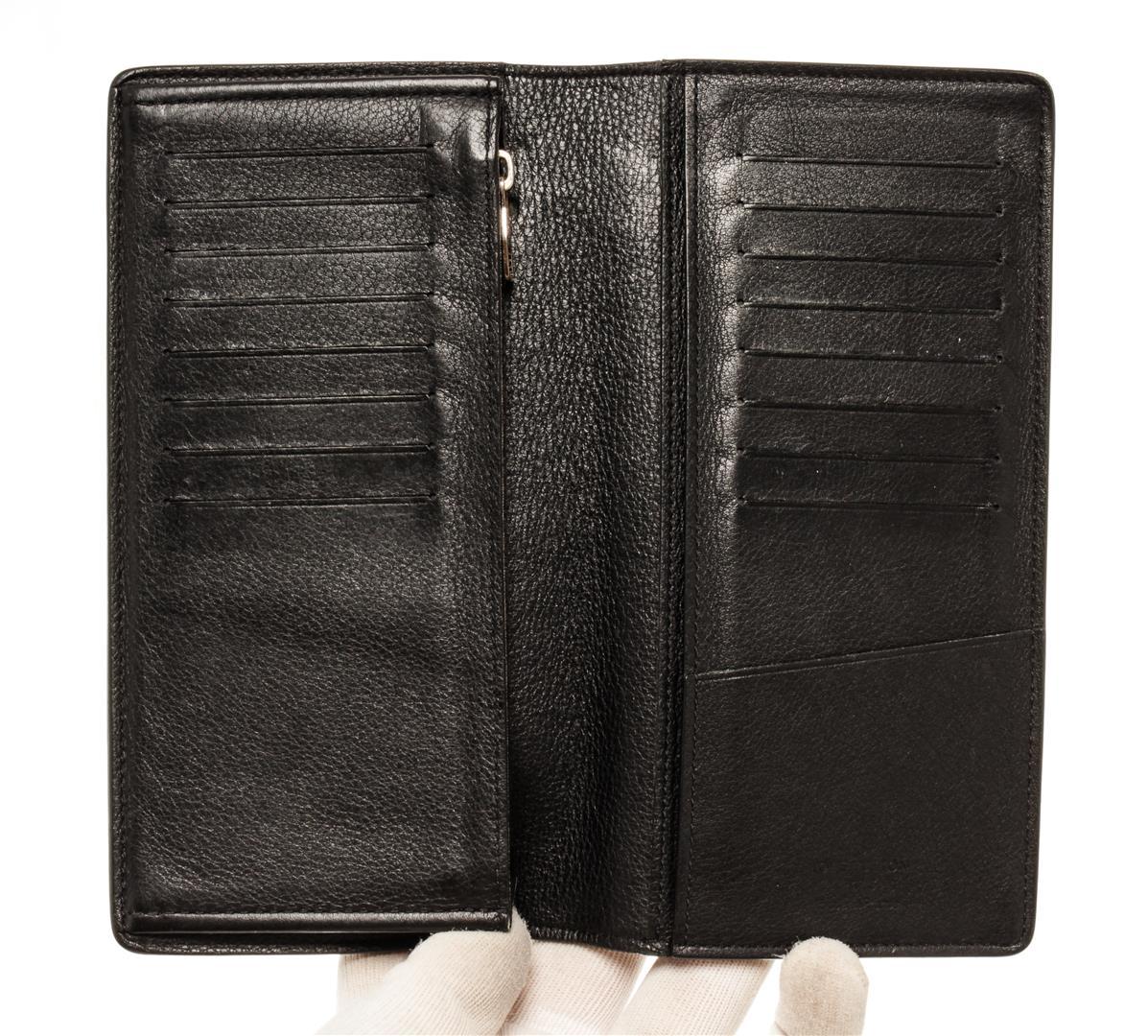 Louis Vuitton Black Leather Brazza Wallet