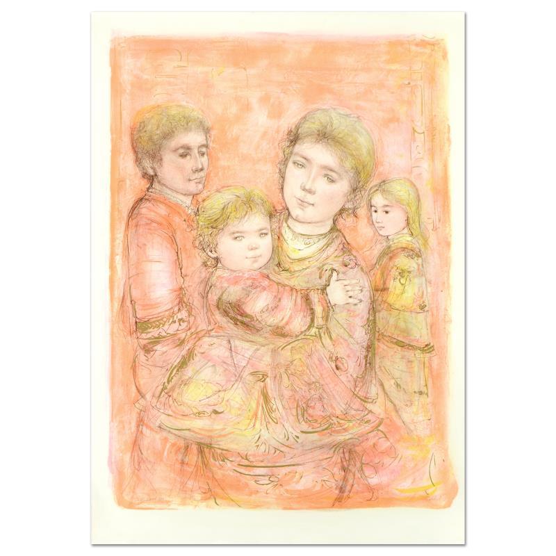 Portrait of a Family by Hibel (1917-2014)