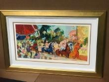 Leaving the Paddock by Leroy Neiman