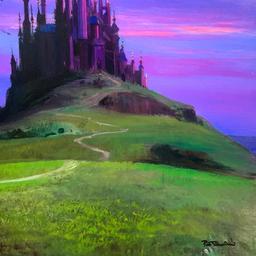 Aurora's Rescue by Peter Ellenshaw (1913-2007)