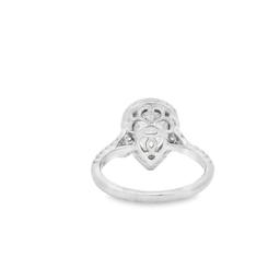 14kt WG Lady's Pear Shape Diamond Ring