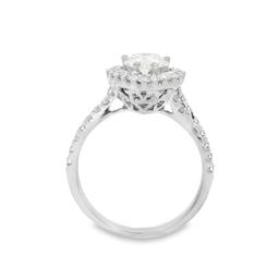 14kt WG Lady's Pear Shape Diamond Ring