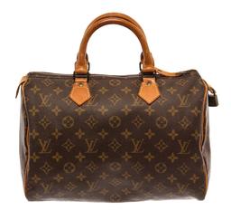 Louis Vuitton Brown Monogram Canvas Speedy 30cm Satchel Bag