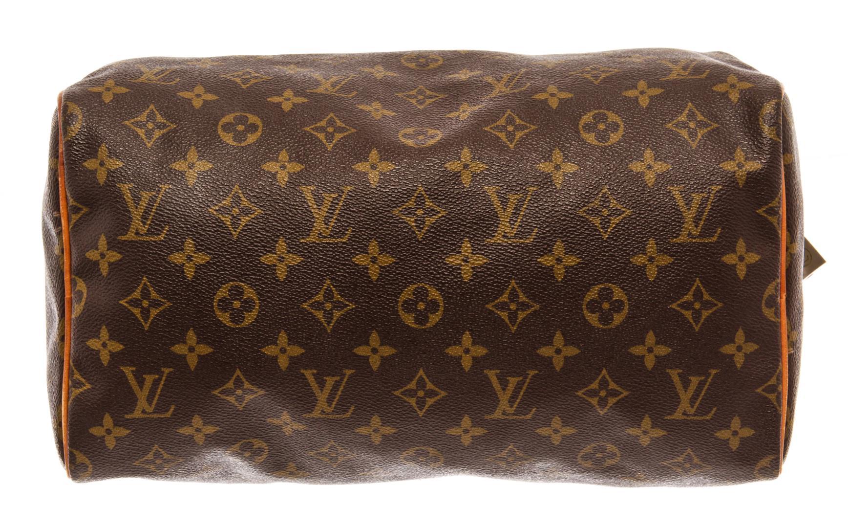 Louis Vuitton Brown Monogram Canvas Speedy 30cm Satchel Bag