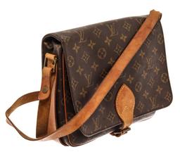 Louis Vuitton Brown Monogram Canvas Cartouchiere GM Messenger Bag