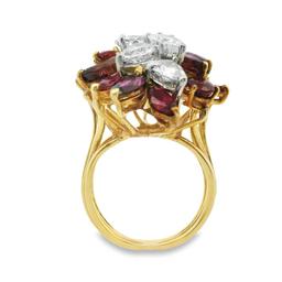 18kt YG Ruby and Diamond Ring