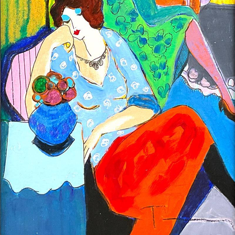 Quiet Afternoon by Tarkay (1935-2012)