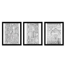 Naissances - I Naissances - III et Ebi-Noor de la serie Ondulatoires (Triptych)