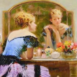 By the Mirror by Pino (1939-2010)