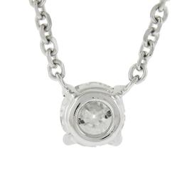 New 14K Gold.33 ctw Round Brilliant Diamond Solitaire Pendant w/ Adjustable Chai