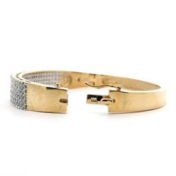 14KT Yellow Gold 3.50 ctw Diamond Bangle Bracelet