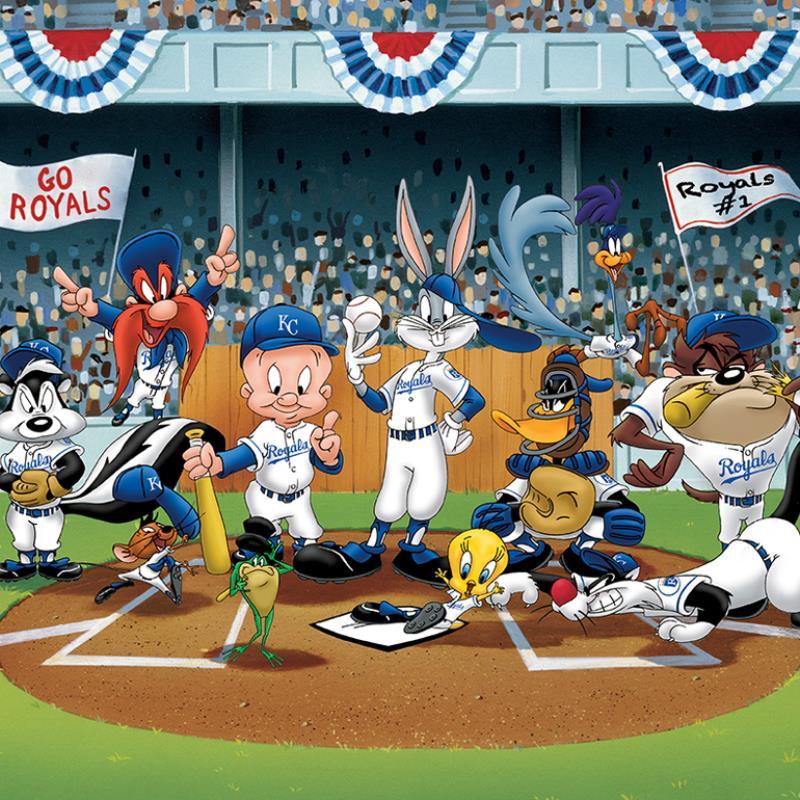 Line Up At The Plate (Royals) by Looney Tunes