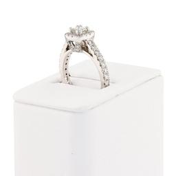 1.26 ctw SI1 CLARITY E COLOR Diamond Platinum Ring (EGL USA CERTIFIED)