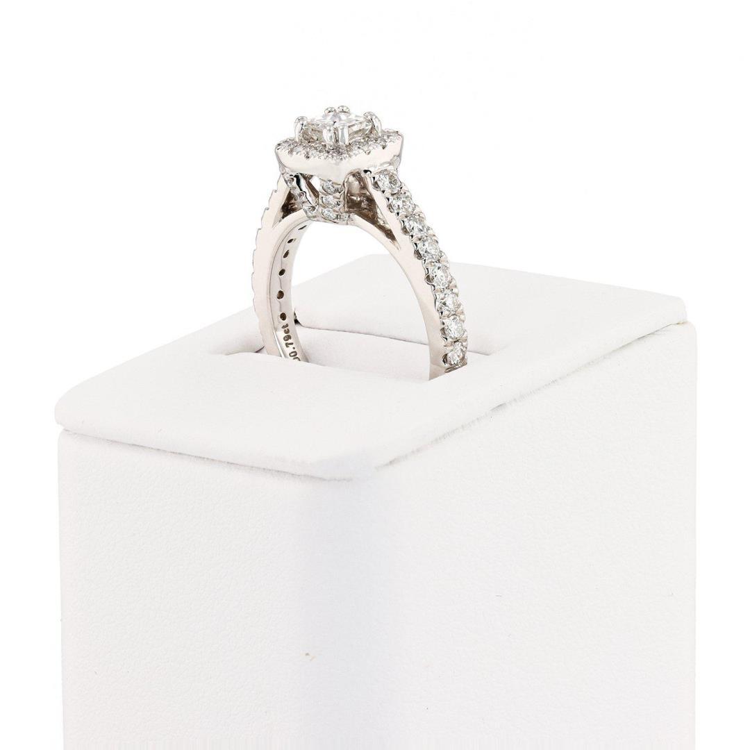 1.26 ctw SI1 CLARITY E COLOR Diamond Platinum Ring (EGL USA CERTIFIED)
