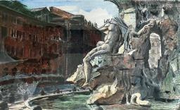 Piazza Navona by Ernesto Ornati