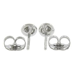 New 14k Gold 0.20 ctw Martini Bezel Set Round Brilliant Cut Diamond Stud Earring