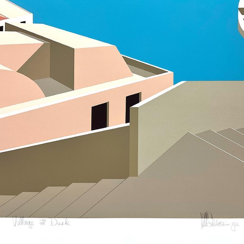 Village at Dusk by Schlesinger (1915-2011)