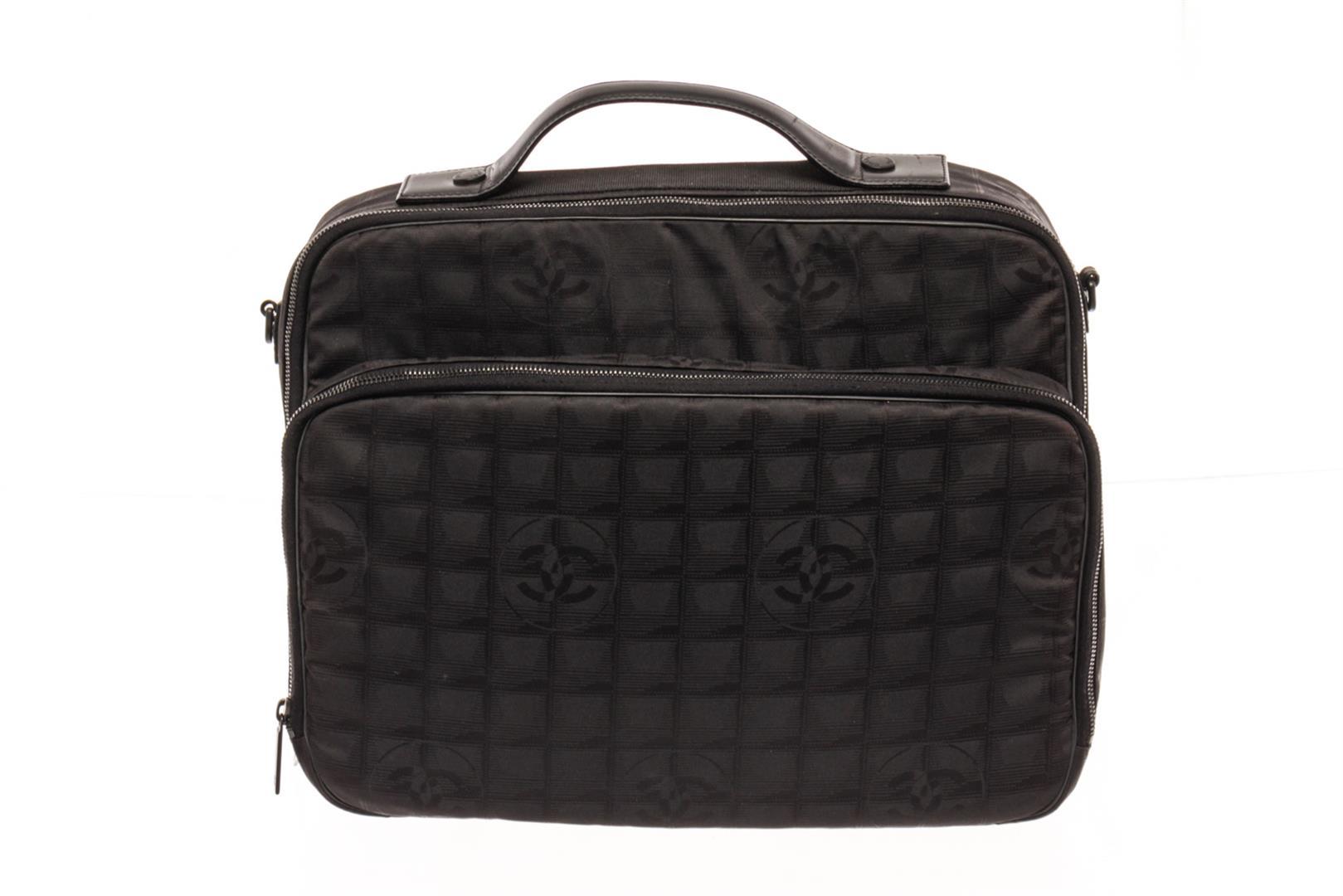 Chanel Black Nylon Travel Bag